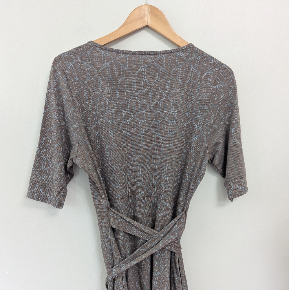 Toad&Co Cue Cafe Wrap Organic‎ Cotton Patterned Dress - Picture 11 of 12